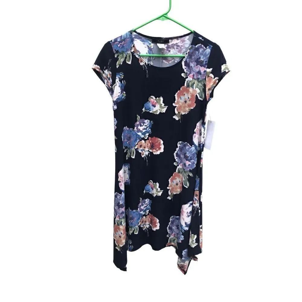 Vibe Petites Size Large (LP) Dress Floral Pattern